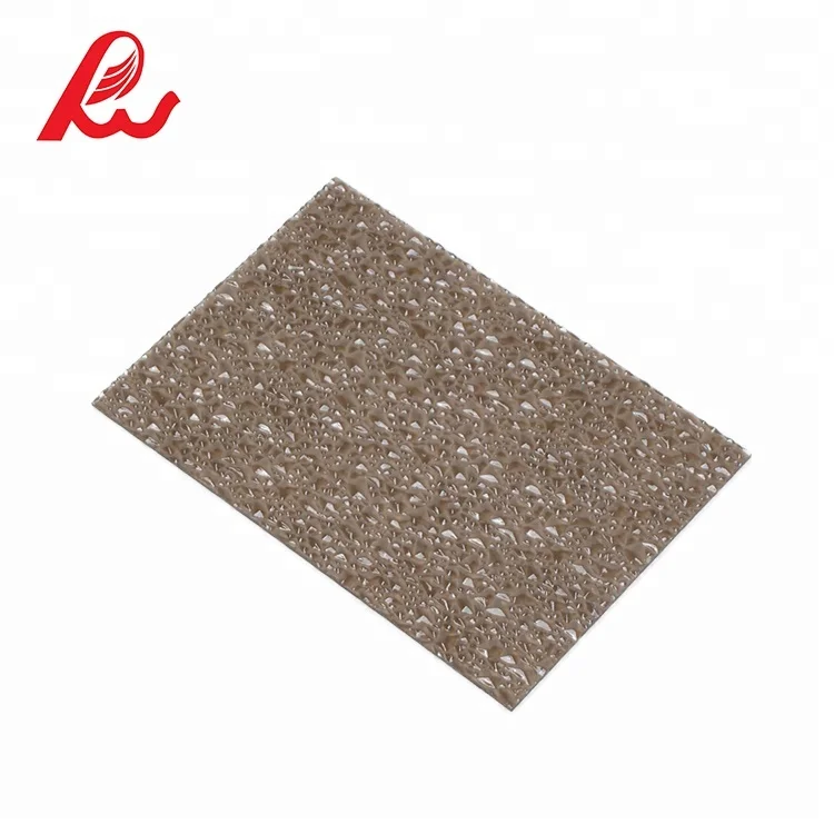 Diamond polycarbonate embossed solid sheet