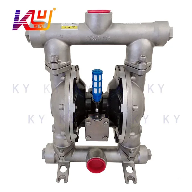 KY261-115 New Product Stainless Steel Pneumatic Diaphragm Pump Made In China Some Less Corrosive Liquid Media In General