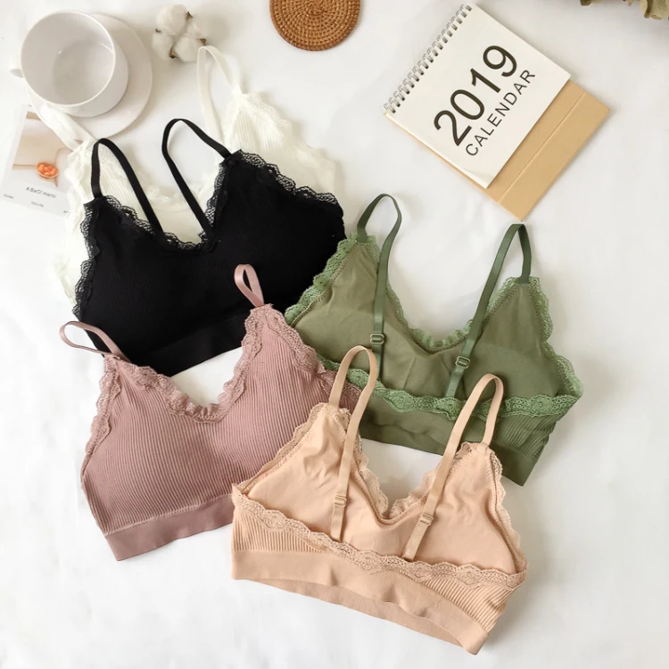 
2020 Women Seamless Bra Ladies Daily Wear Casual Teenage Girl Bra and Underwear 