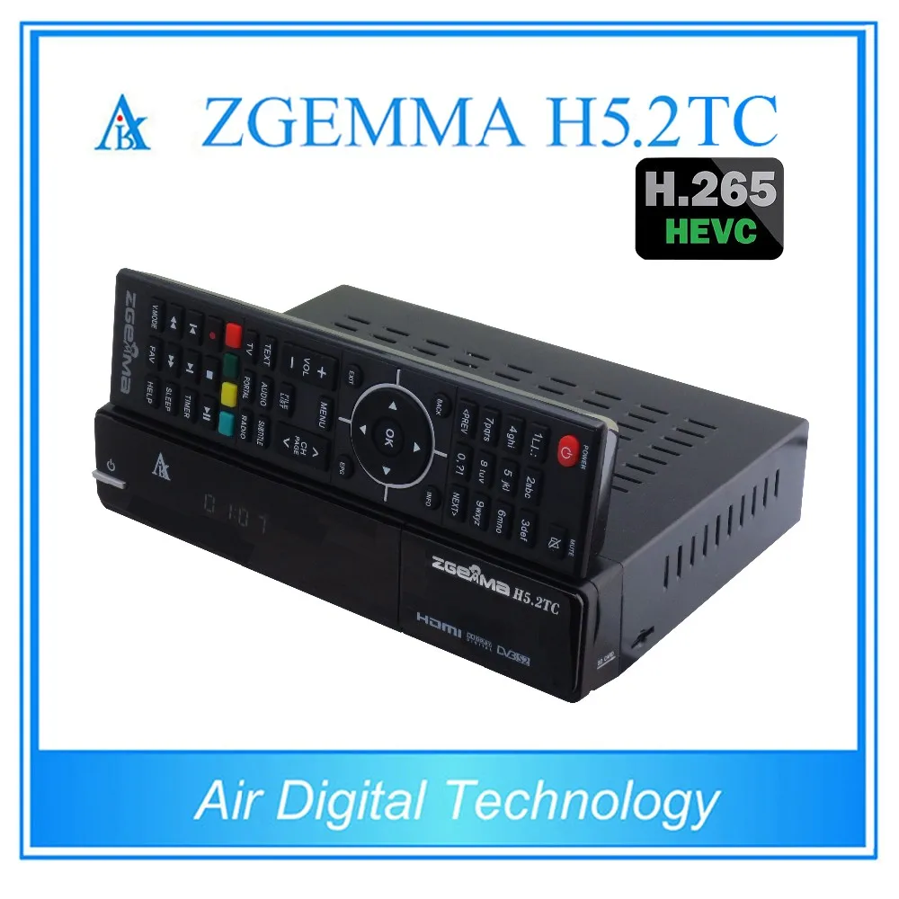 H.265/HEVC Decoding Box ZGEMMA H5.2TC FTA BCM73625 Linux OS Enigma2 Satelite/Combo Receiver DVB-S2+2*DVB-T2/C Dual Tuners
