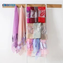 Hot sell multicolor feather pattern women voile scarf embroidered embroidery shawl