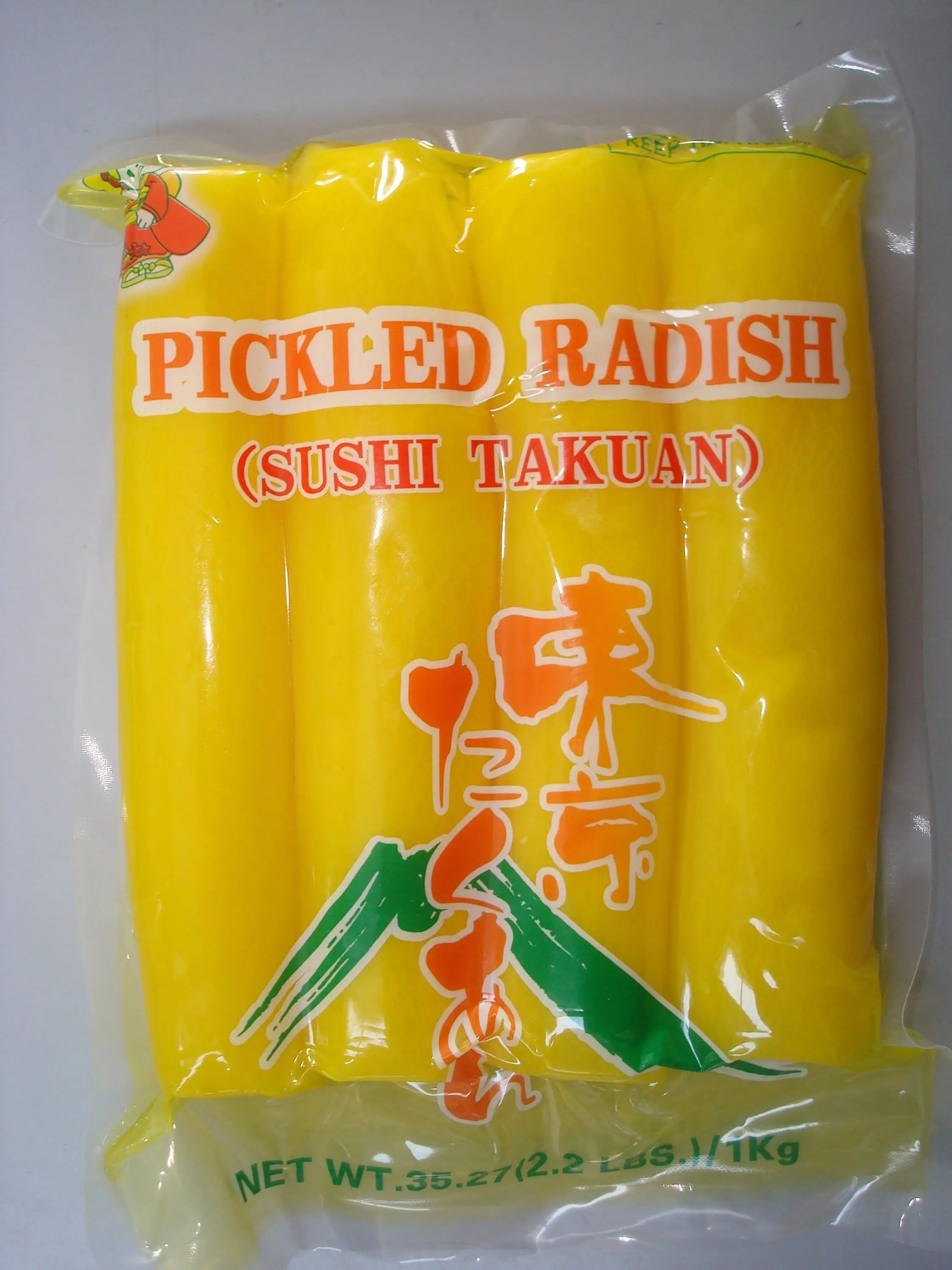 takuan Japanese pickled radish for sushi