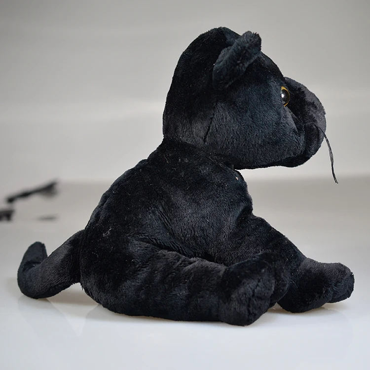 Cute design black wild animal panther custom toy animal plush toy panther