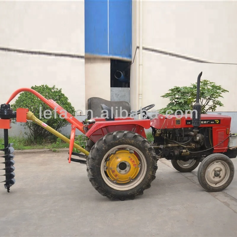 PTO driven 3 point Post Hole Auger tractor implements
