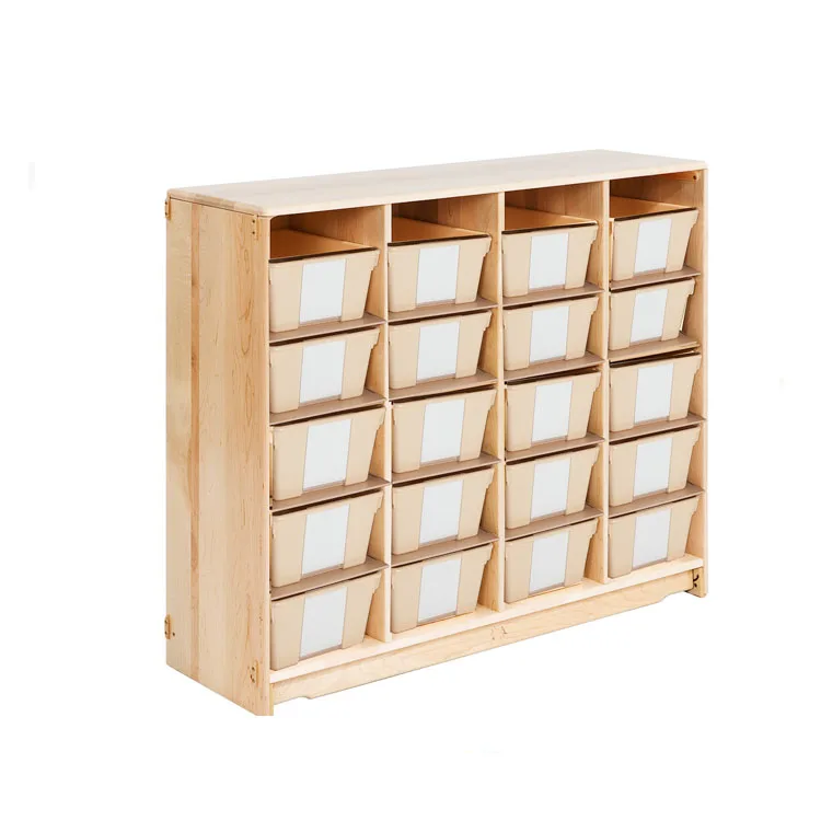 Factory Direct Price children wooden classroom shelf toy organizer storage