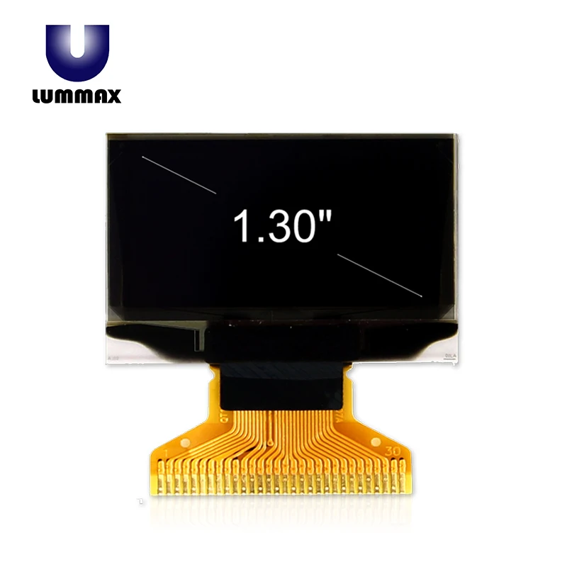 
White Color 128x64 Dots 1.3 OLED 