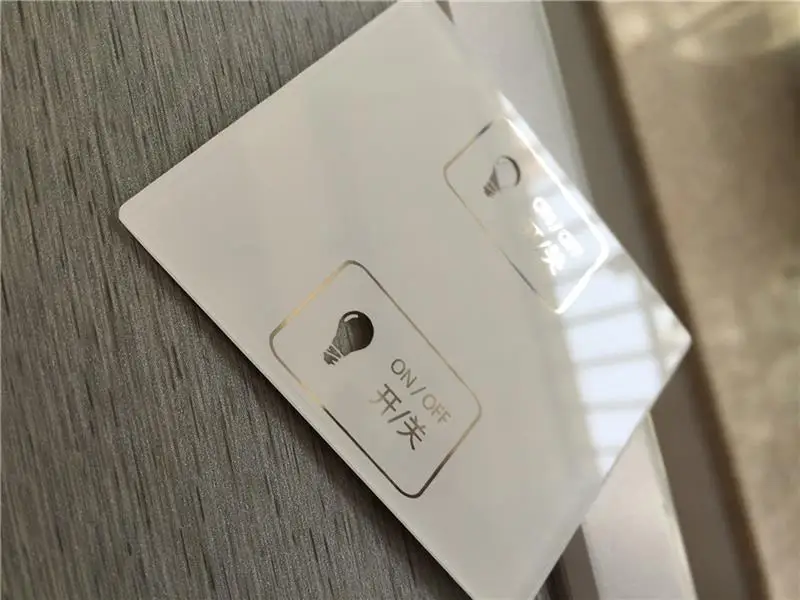 OEM electrical tempered glass switch panel