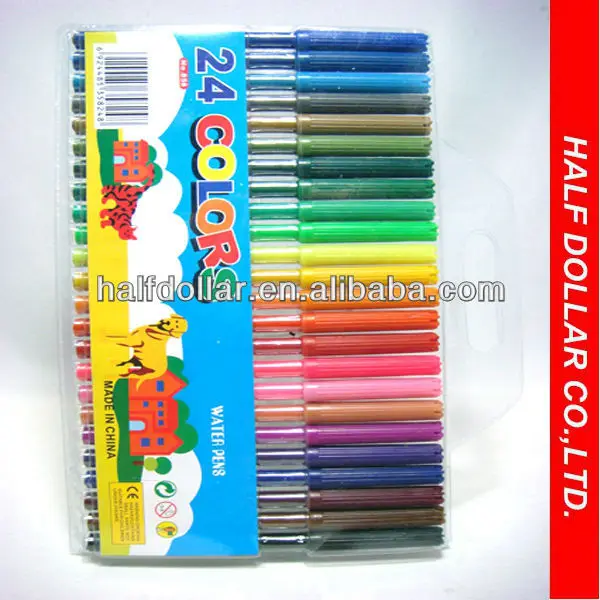 
water color pen for kids/felt tip pen/water color pen/colors plastic water color pen set 