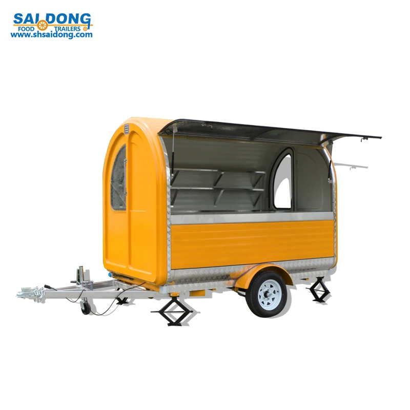 Popular design mobile food cart/food wagon/remorque food truck