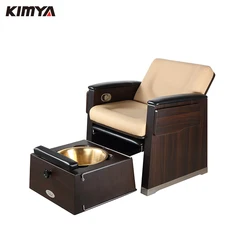 nail salon equipment high quality luxury manicure wooden pedicure chair foot spa massage