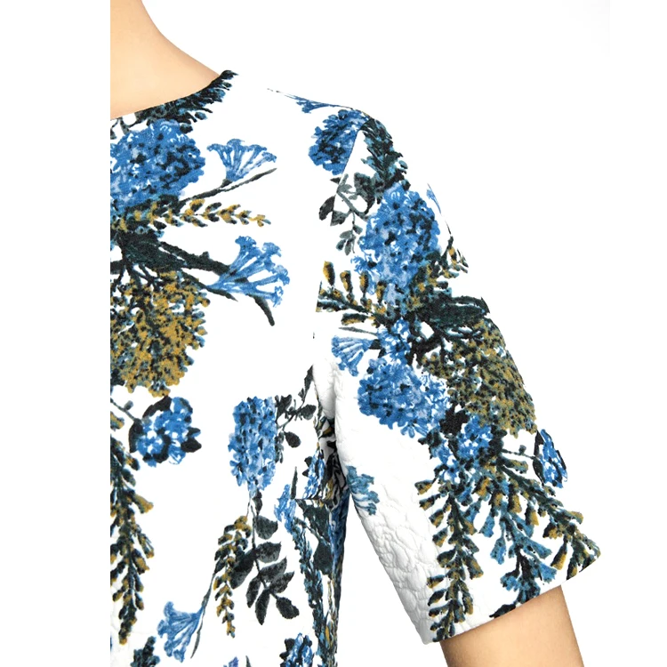 Casual daily wear short sleeve latest fat women party pictures office dress for ladies