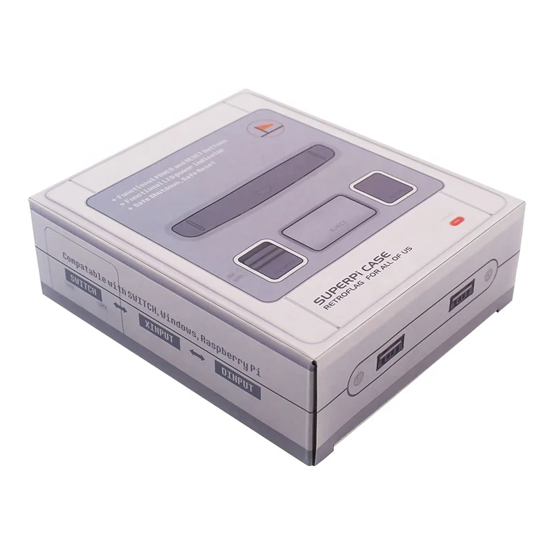Новое поступление, чехол Retroflag SUPERPI, корпус NESPi, корпус с функцией отключения для Raspberry Pi 3, Модель B + ( B Plus ) 3B 2B
