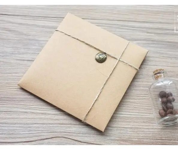 Kraft CD Paper Case Blank Kraft Envelopes Natural Color Plain Kraft Paper Envelope CD/DVD Paper bag