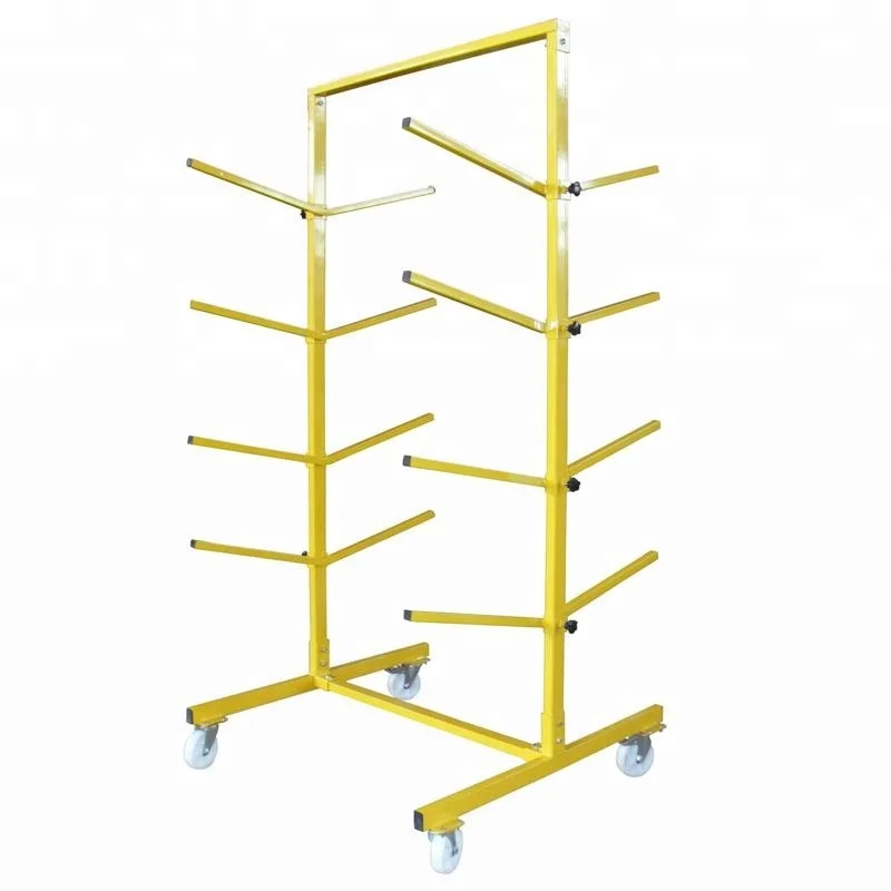 Powder coating wall mounted assembling body shop bumper rack