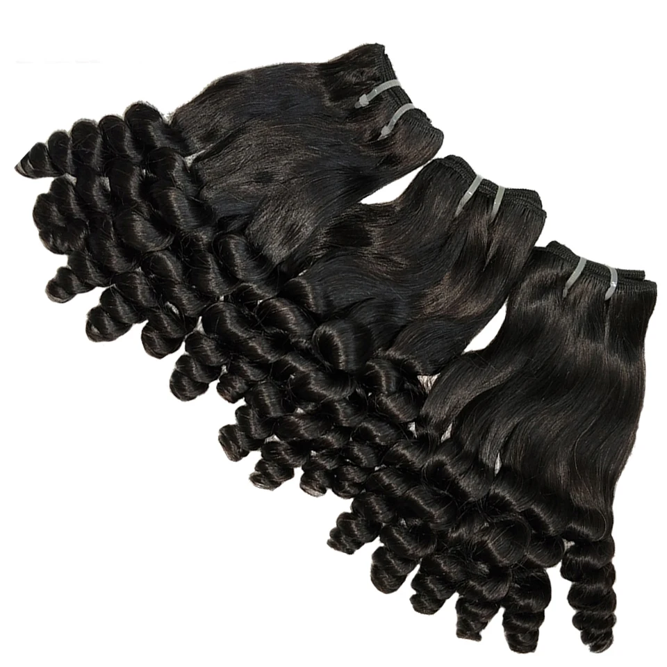 2021 Hot Selling Wholesale Double Drawn Fumi Curl Grade Virgin Hair In Nigeria