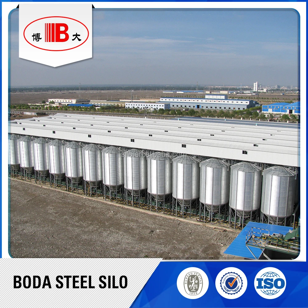 
silo with temperature measurement system 