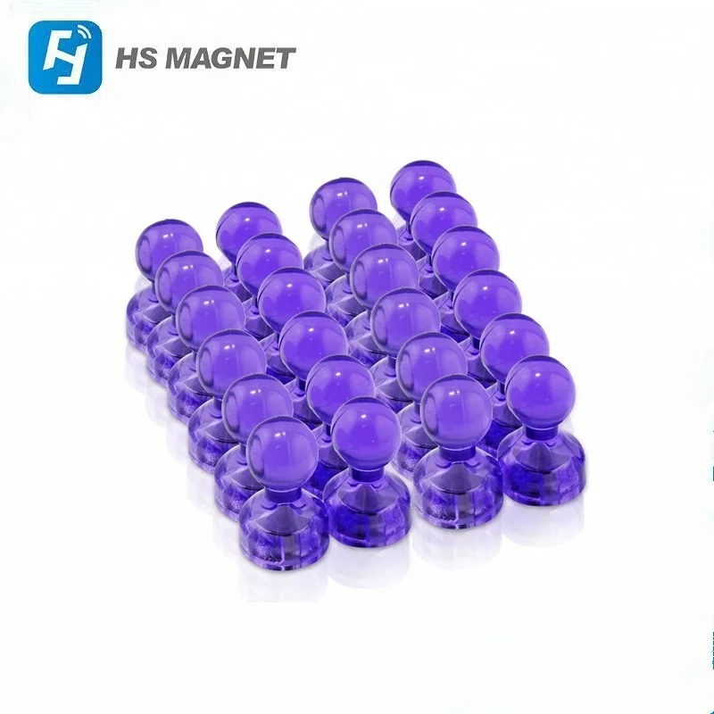 super Chinese factory manufacture different color durable magnetic push pin for Education