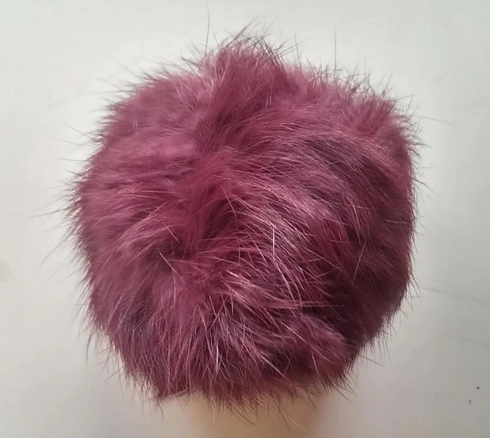 
Fur Ball Craft Supplies Rabbit Keychain Bag Hat Shoes Cloth Jewelry Charms With Fluffy Bunny trim Ponpon 