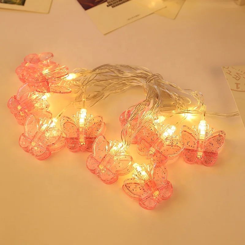 Photo Clips Decorative Lights String Holder for Christmas Tree Bedroom Wedding Party Hanging Photos Pictures Cards Memos