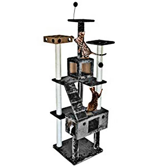 xxl Condo Climbing Luxurious Designer Modern Cheap Wood Large Cat Playhouse Pet House Scratcher Tower Cat Tree For Big Cats