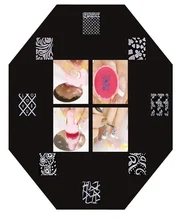 2016 new Flower Design Nail art Image Stamp Plates Polish Stamping Manicure Image XY18 Size 14