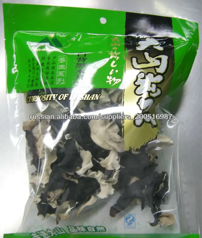 Сушеные черно-белые древесные грибы Муэр