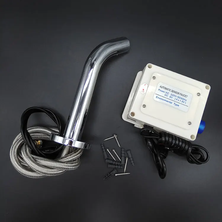 
Cheap Price Wall Mounted Infrared Sensor Faucet Luxury Brass Automatic Touchless Bathroom Water Tap from Guangzhou Factory 