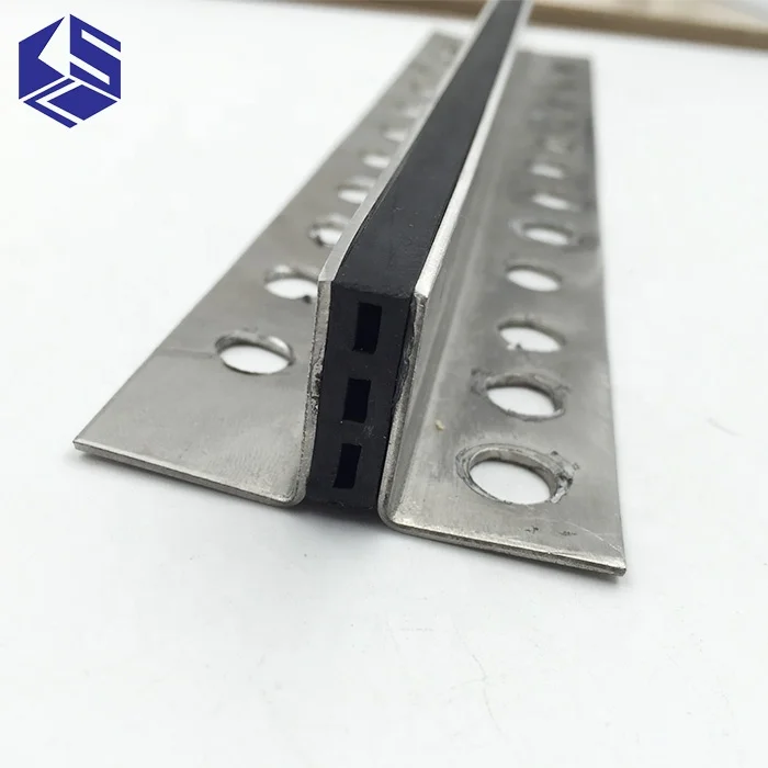 304 SS expansion joint threshold transition for concrete slab