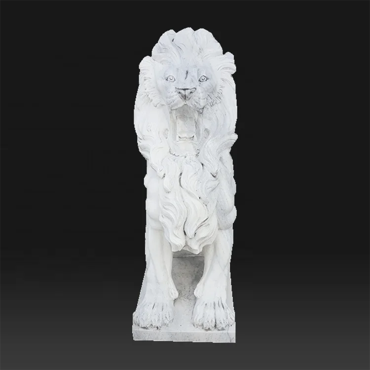 Factory custom life size stone lion famous roman statues