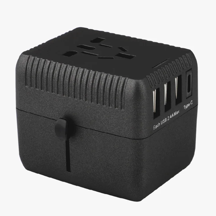 
Universal Travel USB Power Adapter With 4 Plugs All in One for US UK AUS 
