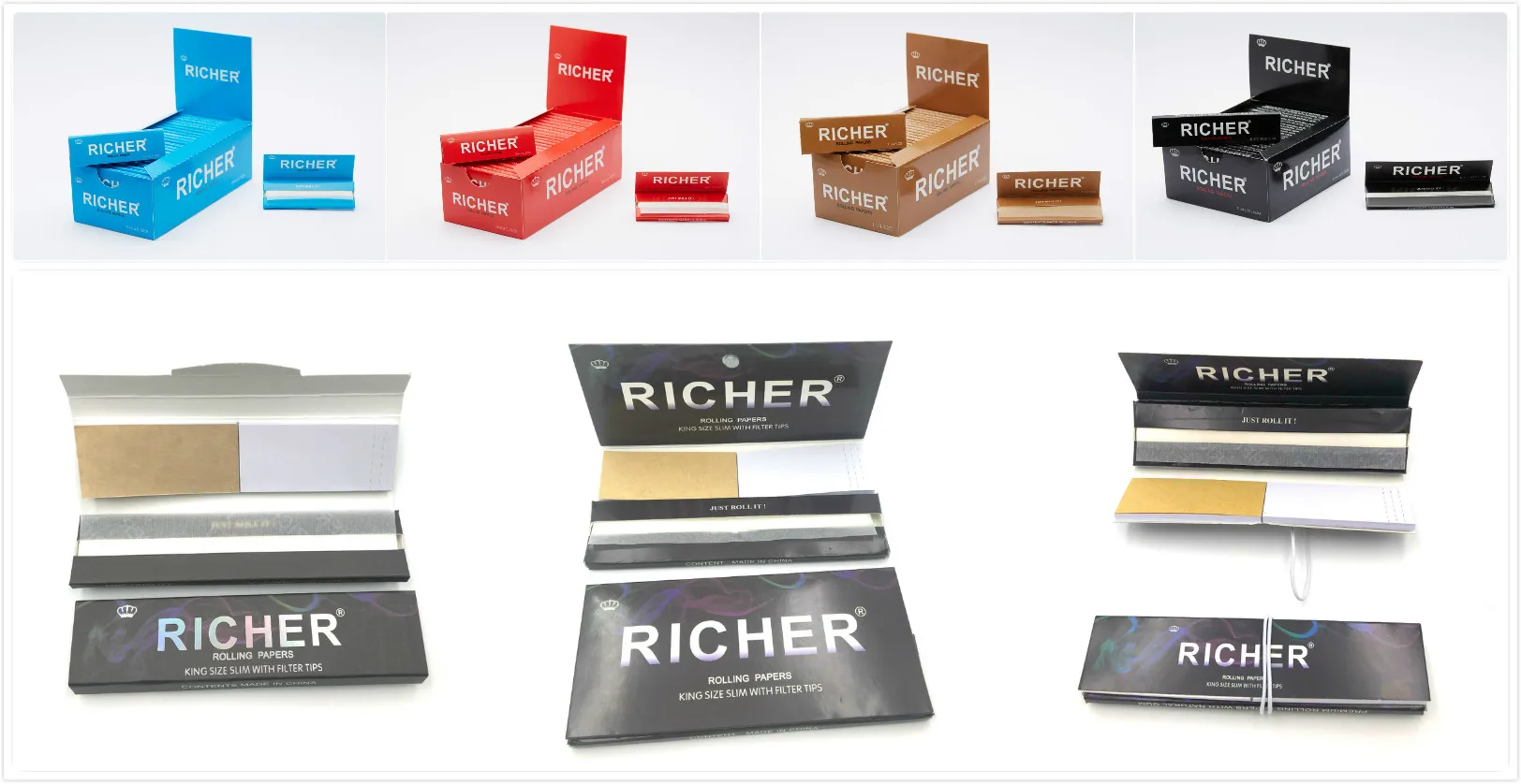 100% Arabic Gum organic unbleached hemp rolling weed paper