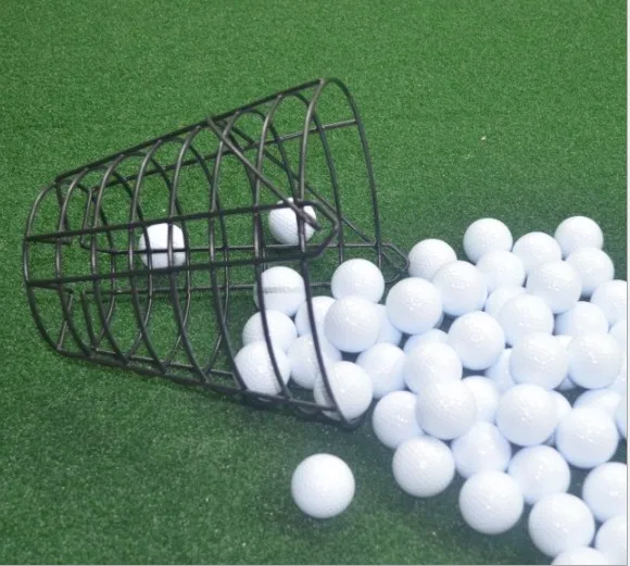 Great quality Metal painted golf ball wire basket with handle