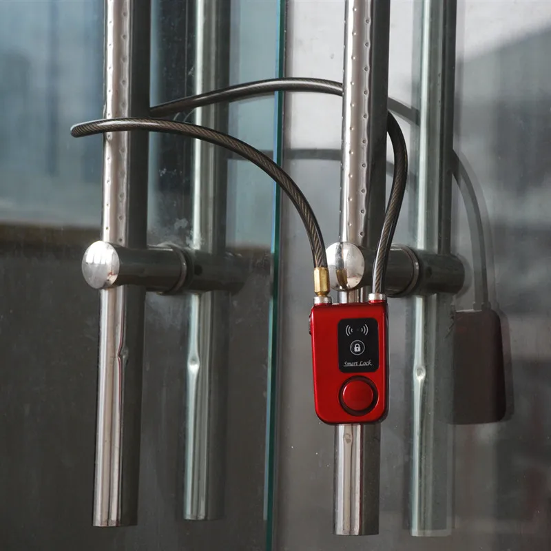 wholesale anti theft 110db electric scooter keyless smart  bicycle cable  electronic alarm lock e bike accessories