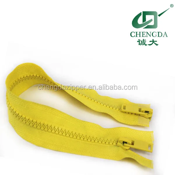 two way open end plastic zipper 2way zipper