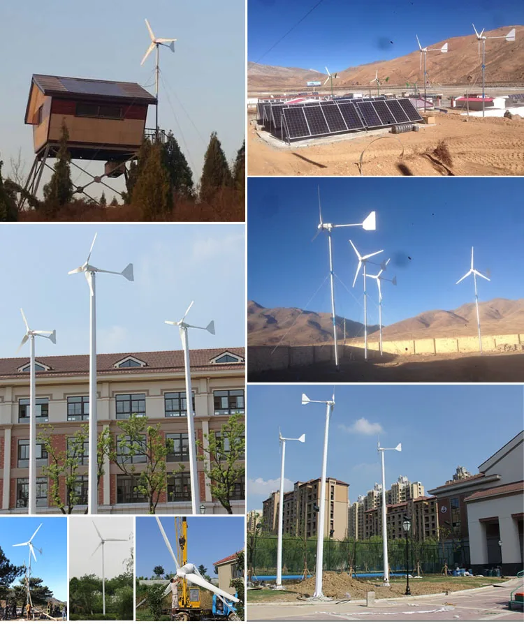 10kw horizontal wind turbine 220v 240v 230v 380v 3 phase ac output with 3 blades with CE certificate wind generator on sale