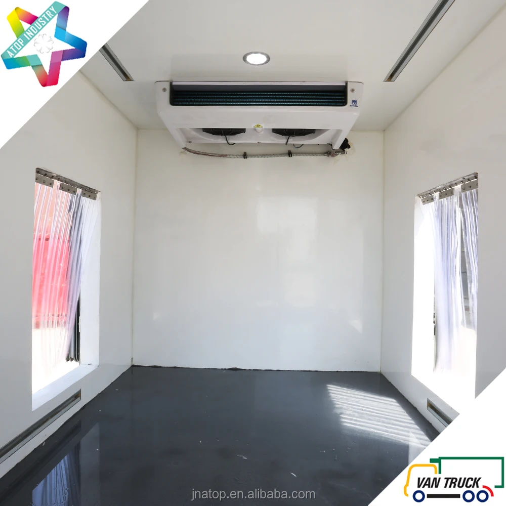 ColdKing double temperature adjustable partition wall refrigerated truck body ice cream yogurt small refrigerated trucks