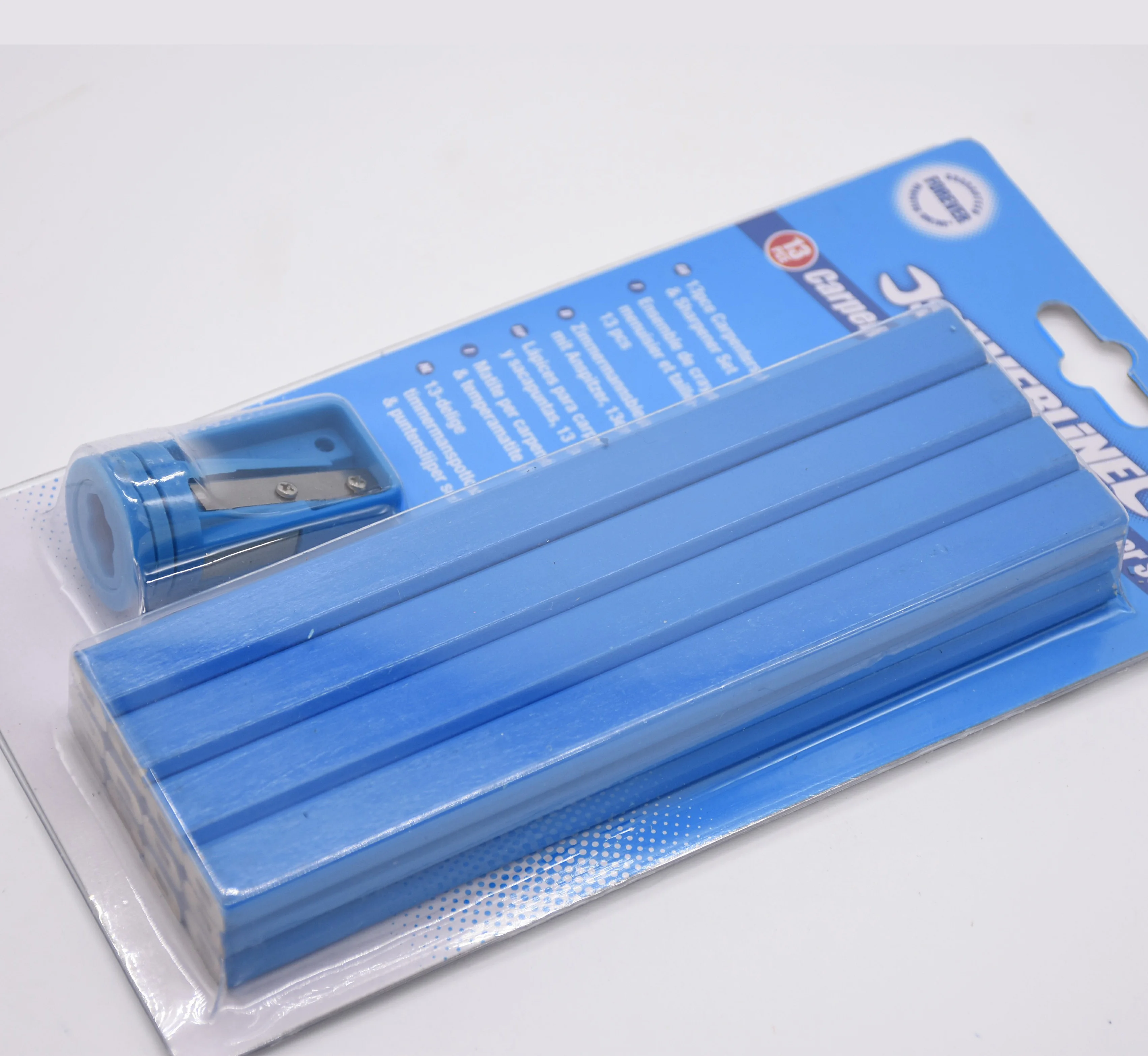 
High quality wooden promotional carpenter pencil with eraser 