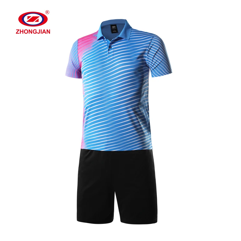 New Badminton Shirts Set Women/Men Sport Shirt Tennis Shirts Table Tennis T-shirt Running Sportswear Tshirt + Shorts for Unisex