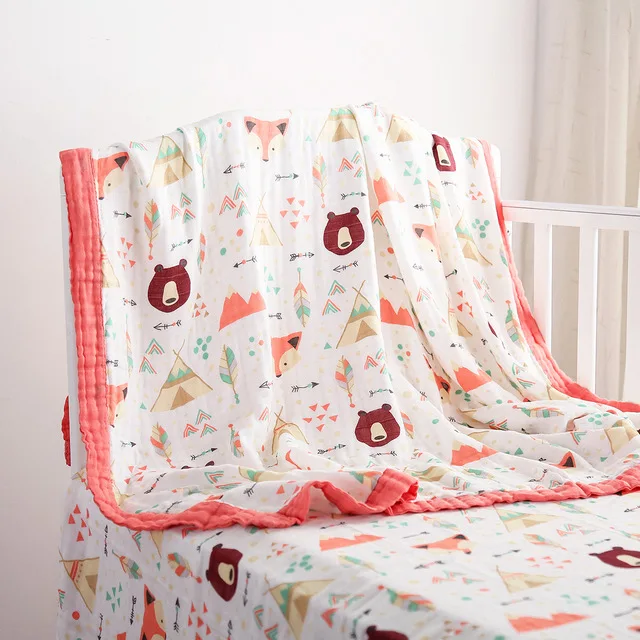 
Newborn Muslin 100% Cotton Soft Baby Blanket Swaddling Baby Bedding Blankets Swaddle Wrap Kids Bath Towel 