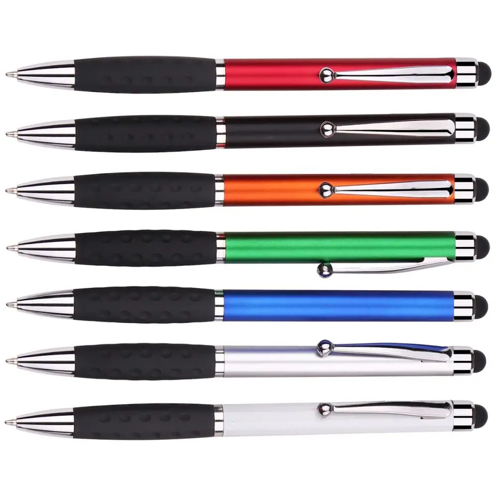 
Customized logo stylus pen 2 in 1 twist pen with stylus capacitive pen stylus 