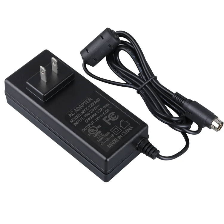 
CE BS 12volt 5amp doe 6 class 2 ac/dc power supply 12v 5a power adapter 