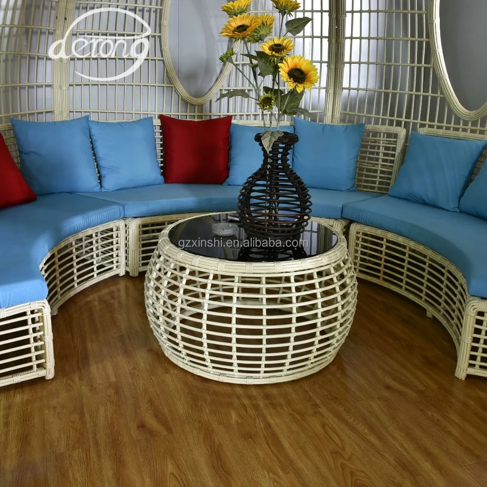 hotel outdoor furniture garden gazebo set PE outdoor resort furniture catalogue patio furniture parts