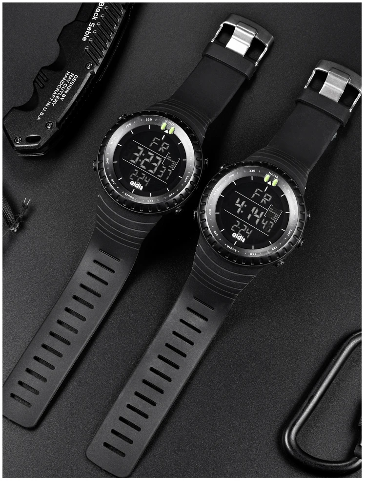 Factory Wholesale Wrist Watches Men Luxury Digital Waterproof Rubber Watch