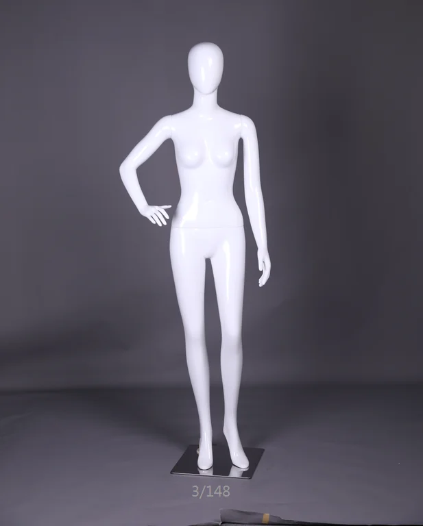 Hot sell glossy white female mannequin  display mannequins  plastic  mannequins