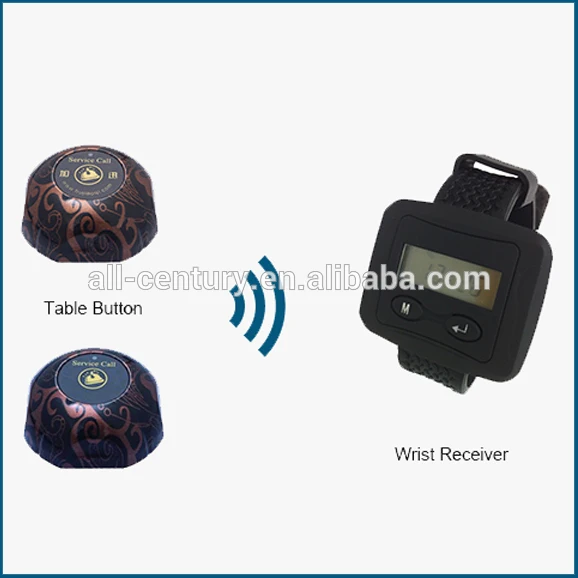 беспроводной пейдёер наручные часы ресторан систему вызова медсестра вызывая система