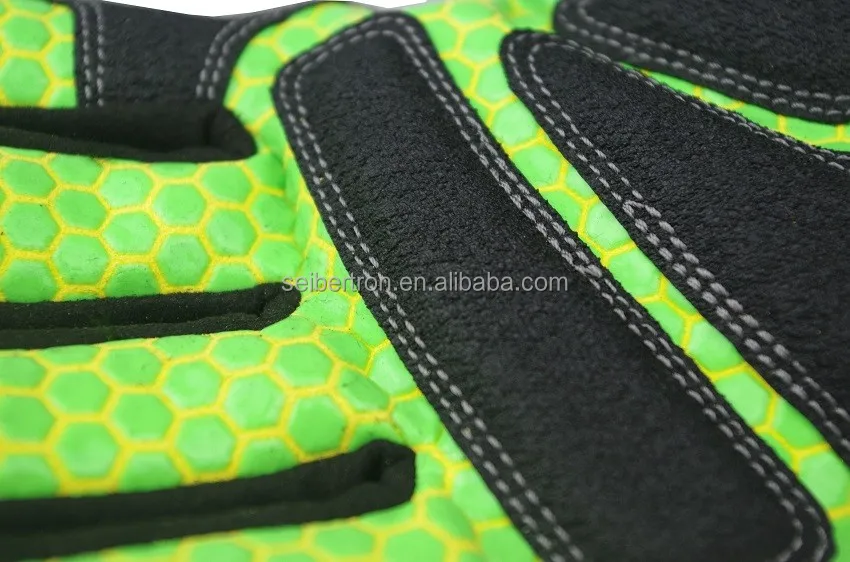 
HIGH-VIS SDXG2 CE EN388 4131 Touch Screen Gloves Impact Gloves Anti-Slip Safety Drilling Shock Absorption Work Gloves 