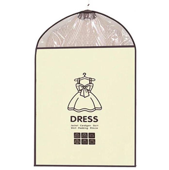 Customized logo reusable heavy duty breathable clothes cover nonwoven mens suit garment bags