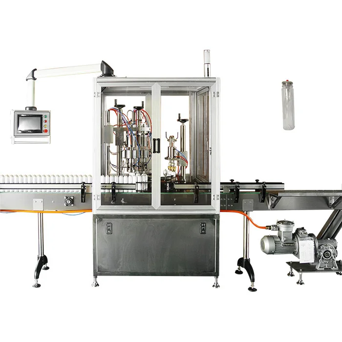 automatic BOV self defense pepper chili spray bag on valve aerosol can filling machinery