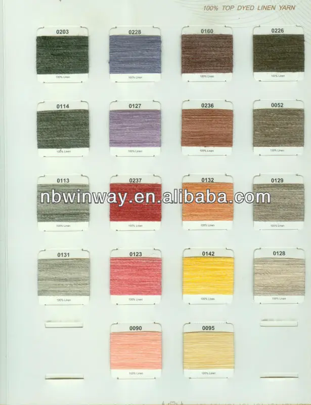 linen yarn top dyed //linen yarn heather