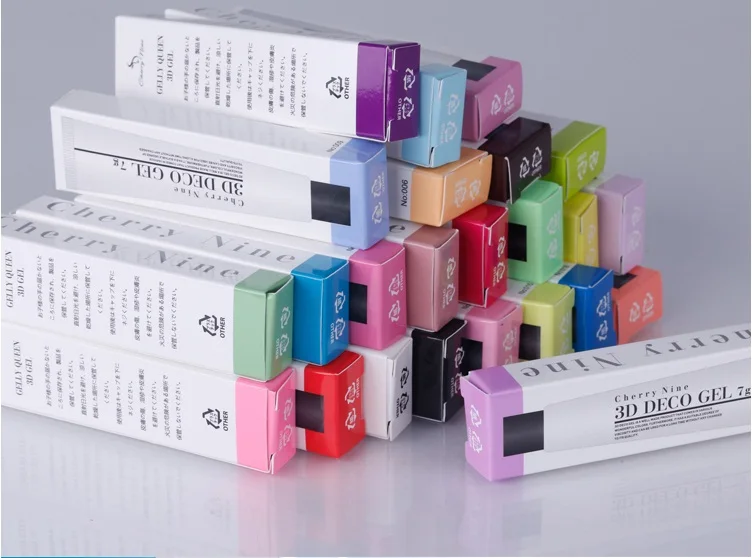 24 colors 3D Emboss UV Gel Soak Off UV LED Sculpture Nail Gel Polish Free Shipping